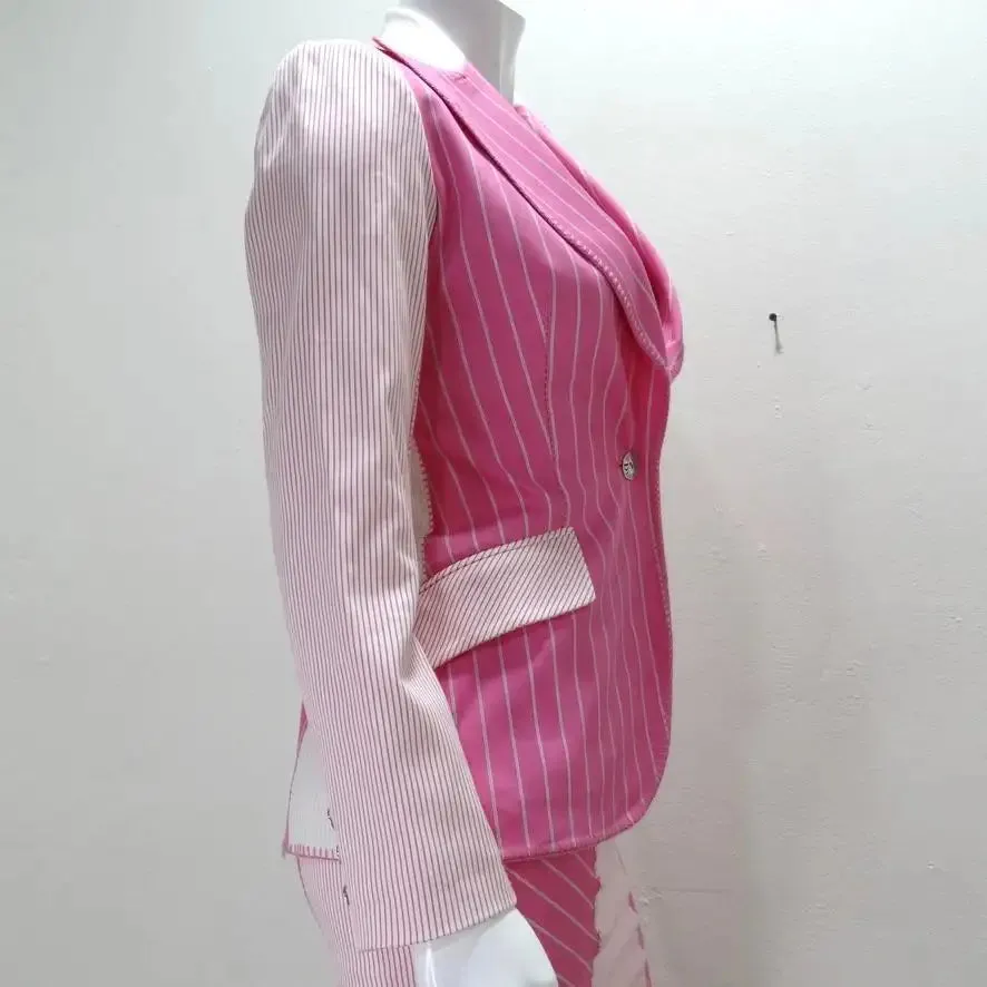 John Galliano era Christian Dior Pink Pinstripe Blazer
