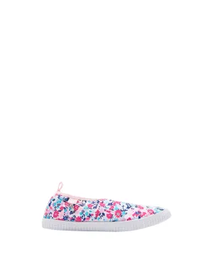 Joules Lightweight Aqua Pumps - Pretty Ditsy