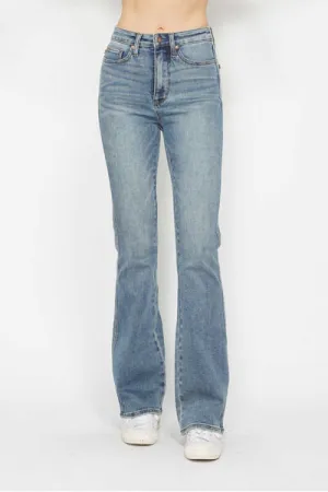 Judy Blue Tummy Control Back Embroidered Pocketed Bootcut Jeans *MULTIPLE INSEAMS