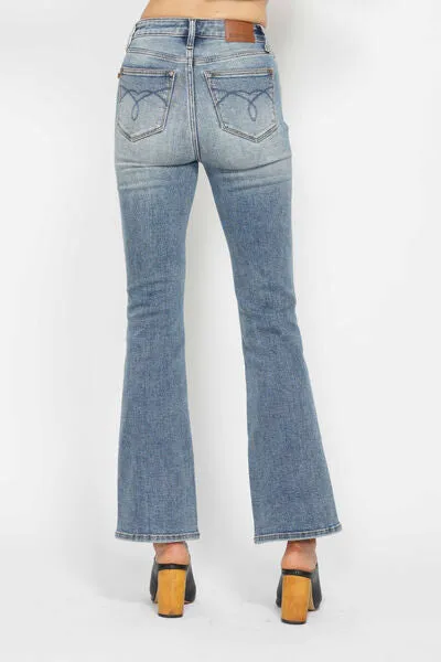 Judy Blue Tummy Control Back Embroidered Pocketed Bootcut Jeans *MULTIPLE INSEAMS