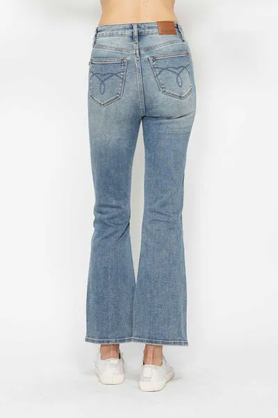 Judy Blue Tummy Control Back Embroidered Pocketed Bootcut Jeans *MULTIPLE INSEAMS