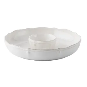 Juliska - Berry & Thread Whitewash Chip 'n Dip