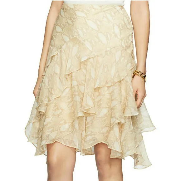 Lauren Ralph Lauren Python Layered Ruffle Skirt 16