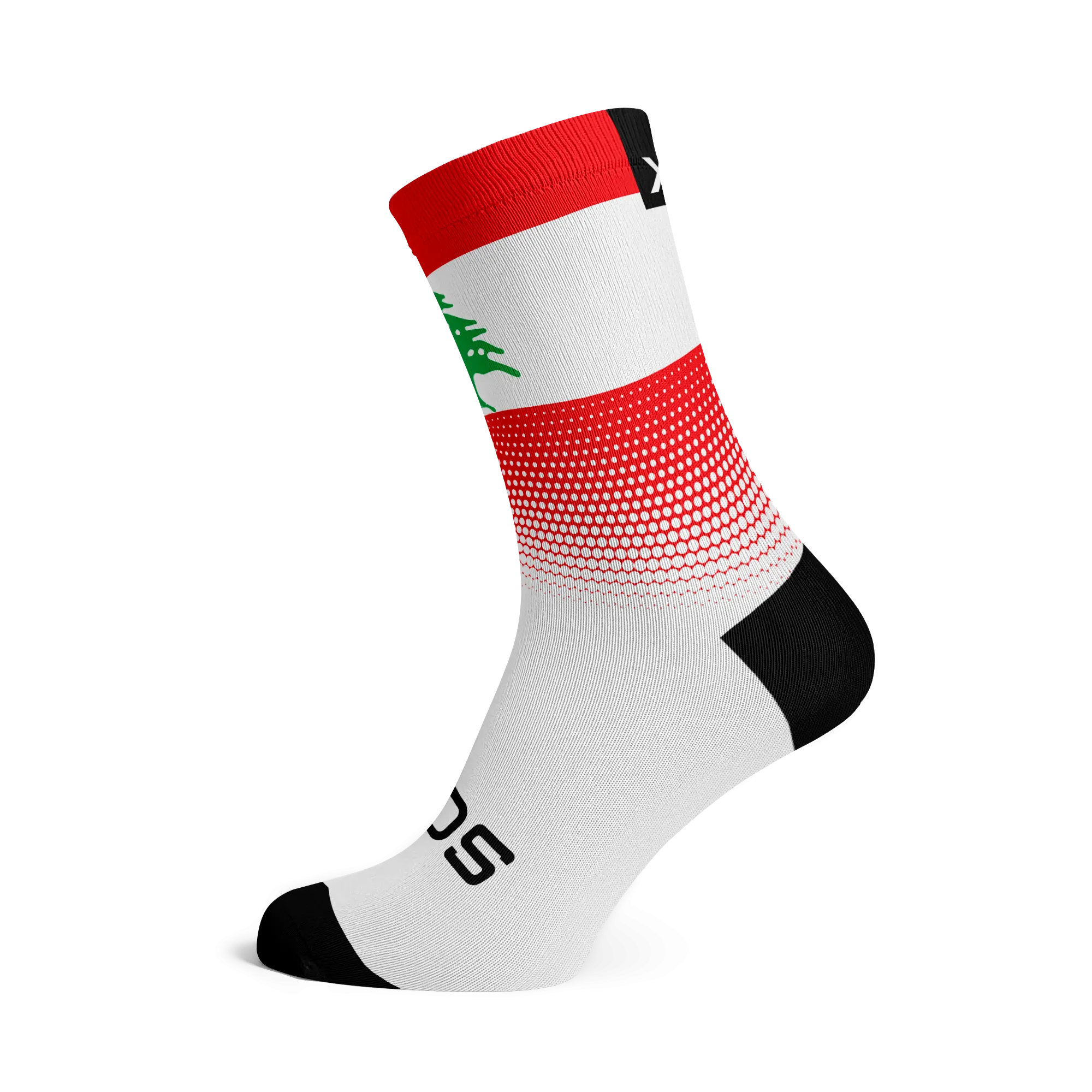 Lebanon Flag Socks