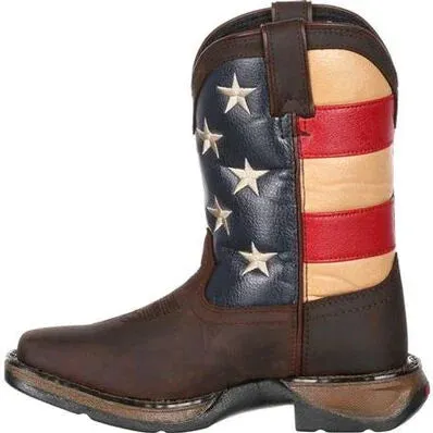 LIL' REBEL™ BY DURANGO® BIG KIDS' FLAG WESTERN BOOT | DBT0160