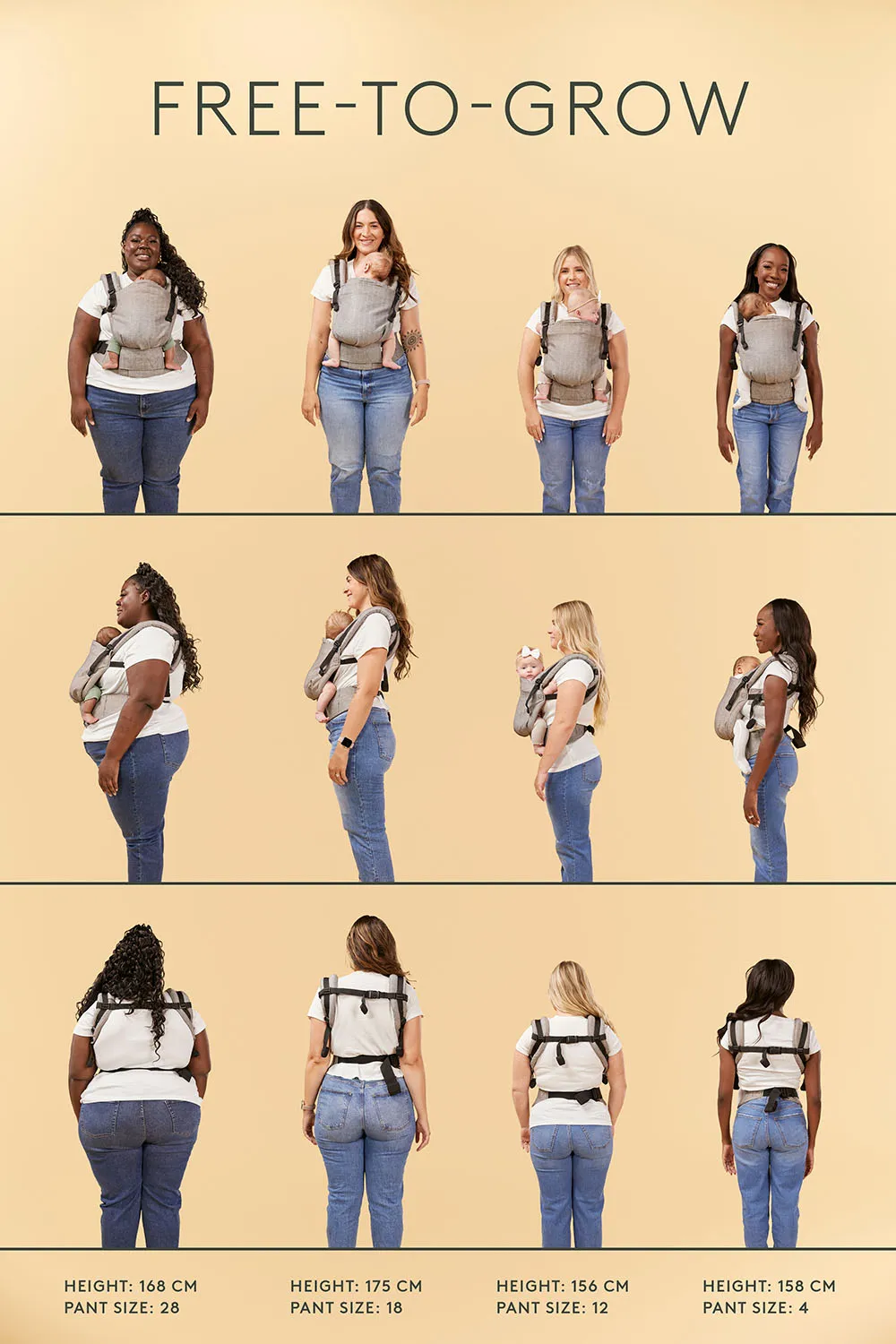 Limoncello - Linen Free-to-Grow Baby Carrier
