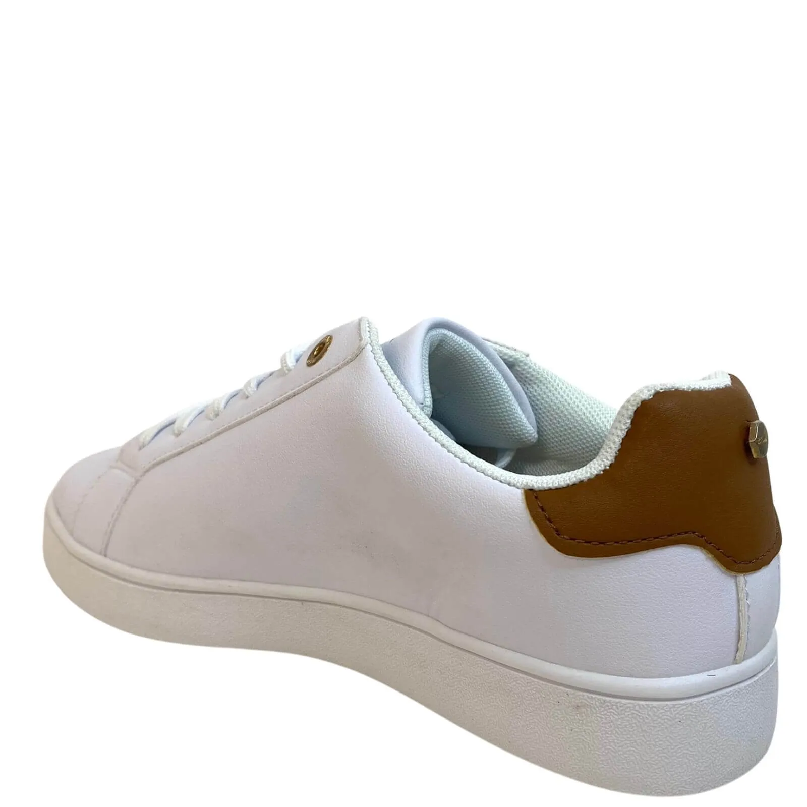 Lloyd & Pryce 'For her' Ordman Gold Studded White Sneakers
