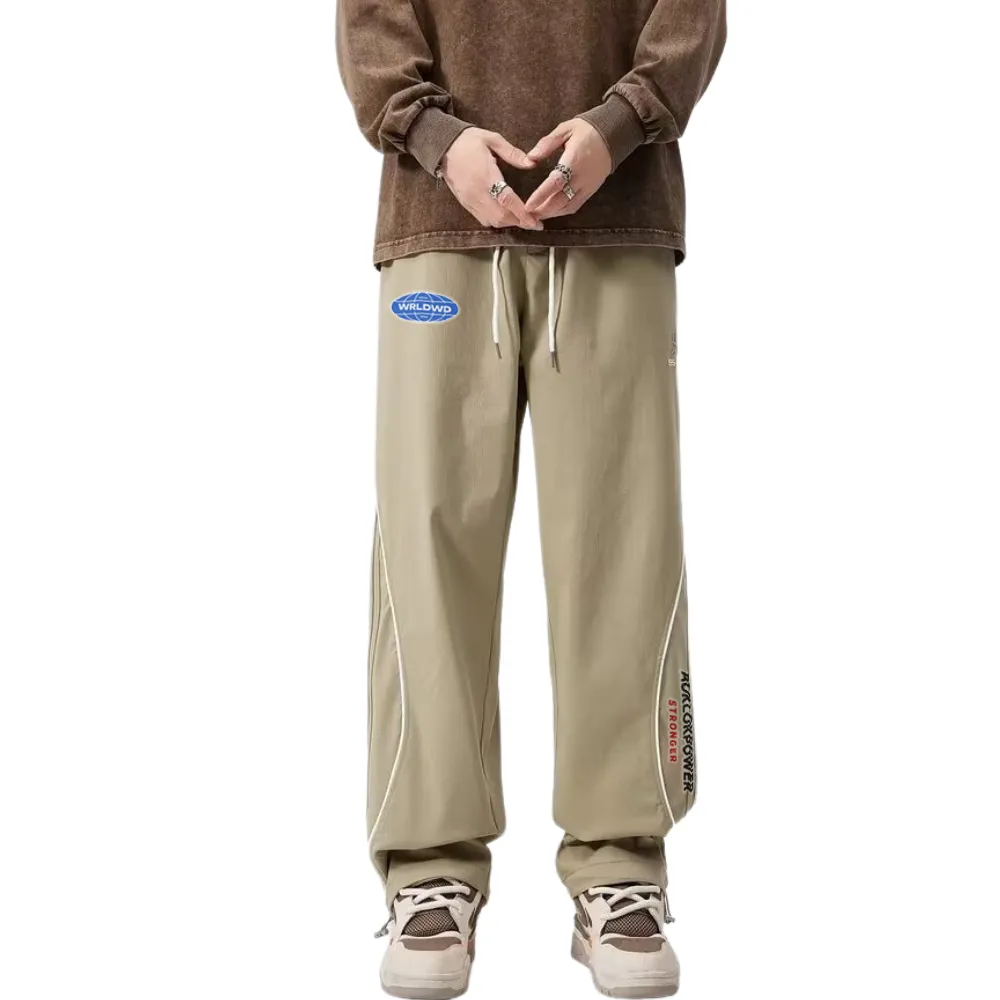Loose Patchwork Embroidered Sweatpants