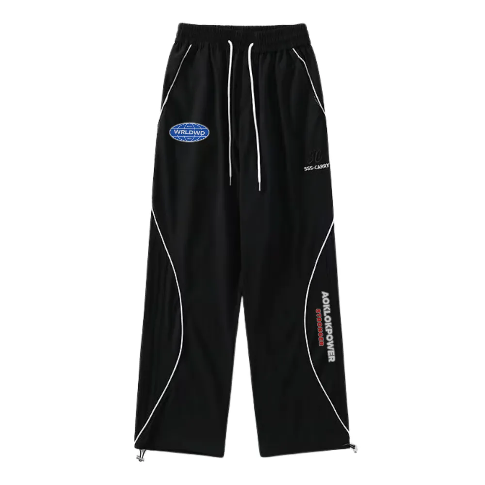 Loose Patchwork Embroidered Sweatpants