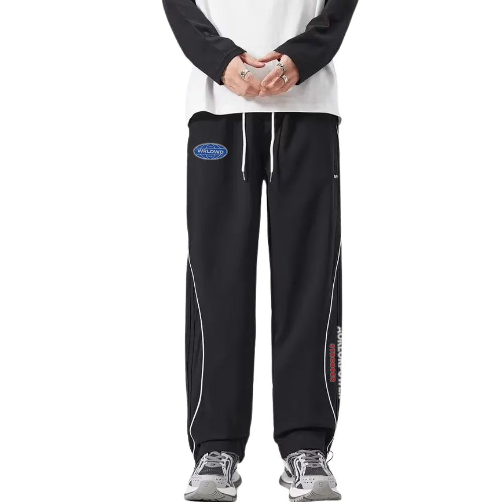 Loose Patchwork Embroidered Sweatpants