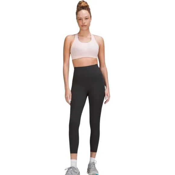 Lululemon AirSupport Bra High Support Size 38DD Pink Running Athletic Sports Bra