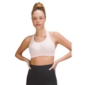 Lululemon AirSupport Bra High Support Size 38DD Pink Running Athletic Sports Bra