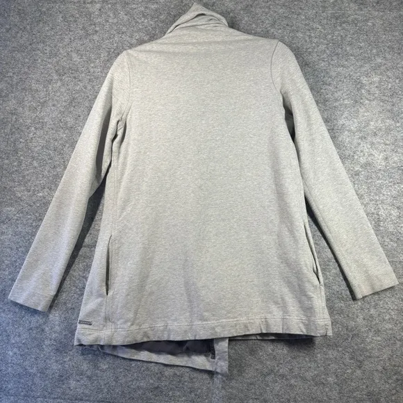 Lululemon Light Grey Savanna Wrap Comfy Long Line Cardigan Sweater Size 6