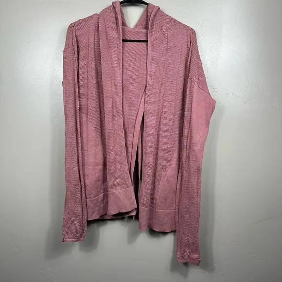 Lululemon Still Movement Wrap  Cardigan Heathered Quicksand Size 8