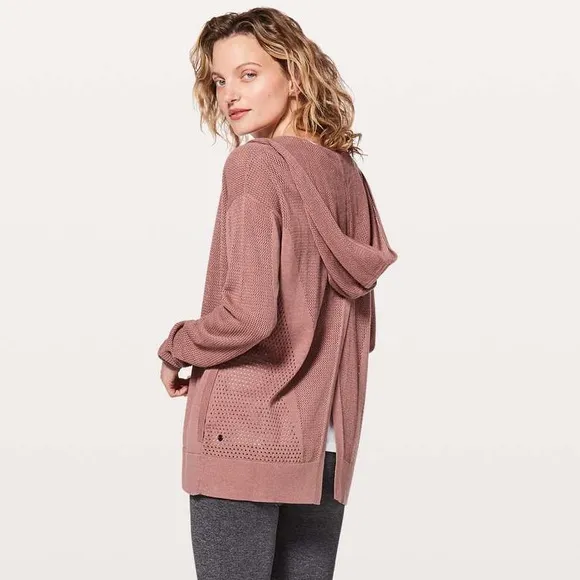 Lululemon Still Movement Wrap  Cardigan Heathered Quicksand Size 8