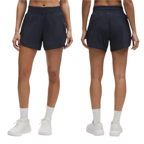Lululemon Track That High-Rise Lined Short in True Navy Sz 2