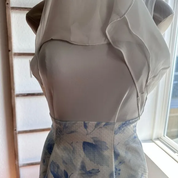 Luxe Rose Layered Blouse Mini Dress Sz: Med NWOT