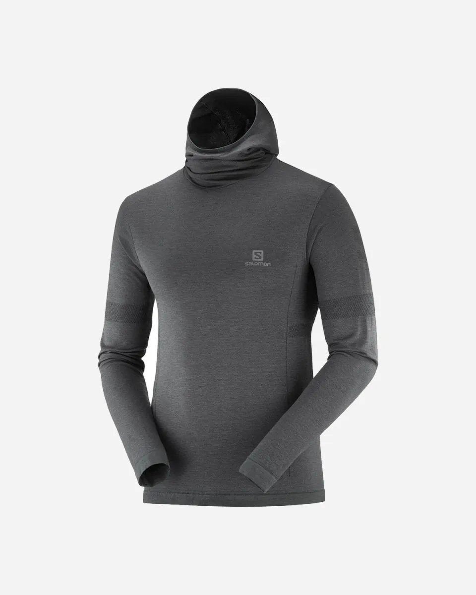 M Outspeed Wool Hoodie - Black/Heather