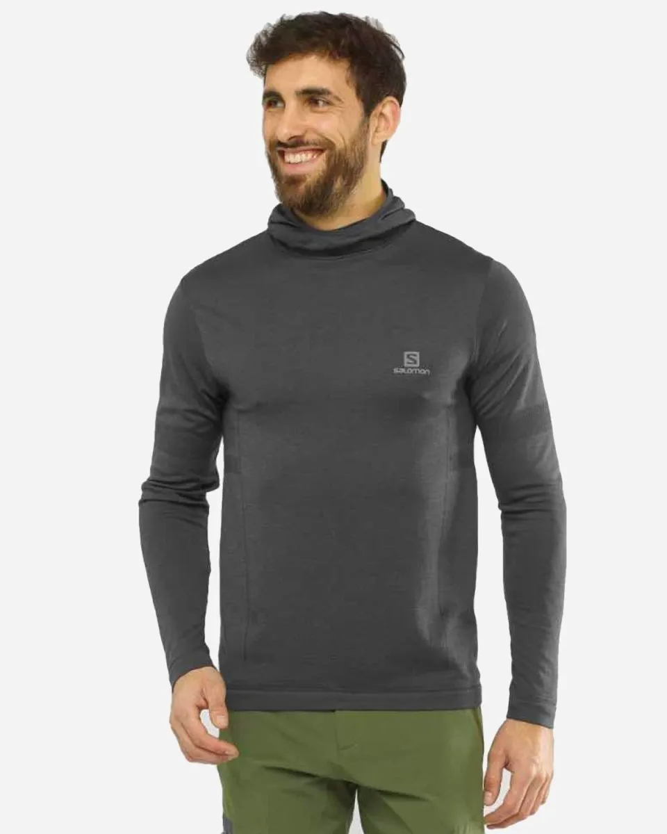 M Outspeed Wool Hoodie - Black/Heather