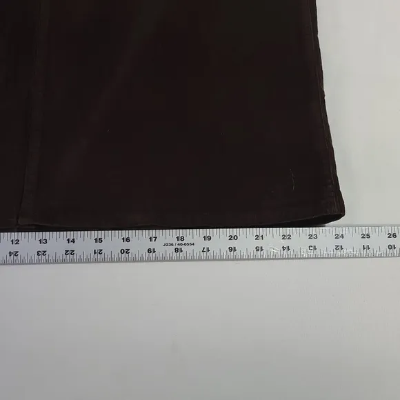 Madewell Corduroy Midi Skirt Front Slit, Side Pockets in Dark Carob Size 32