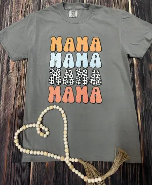 {MAMA DOT STACK} Cement Crew Neck Tee