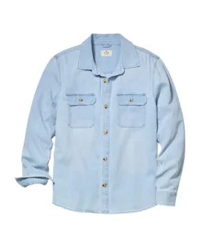 Marine Layer Humboldt Denim Field Shirt - Light Wash