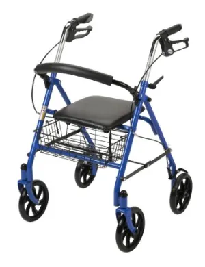 McKesson Durable Steel Rollator - Blue - 1 Each / Each - 25763801