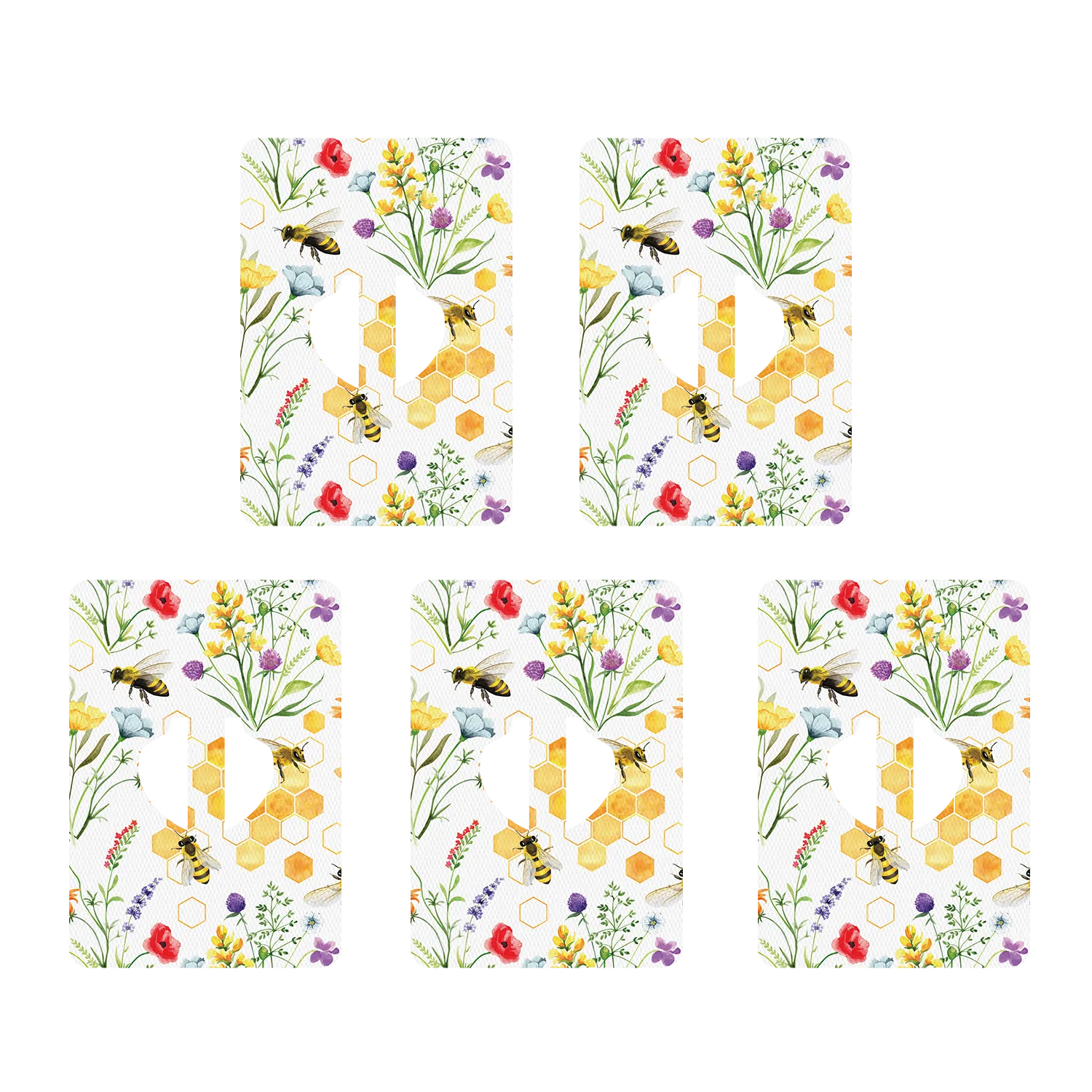 Medtronic Bees and Flowers Design Patches