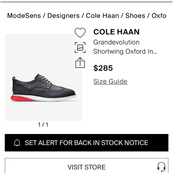 Men's Cole Haan Black and White Shoes