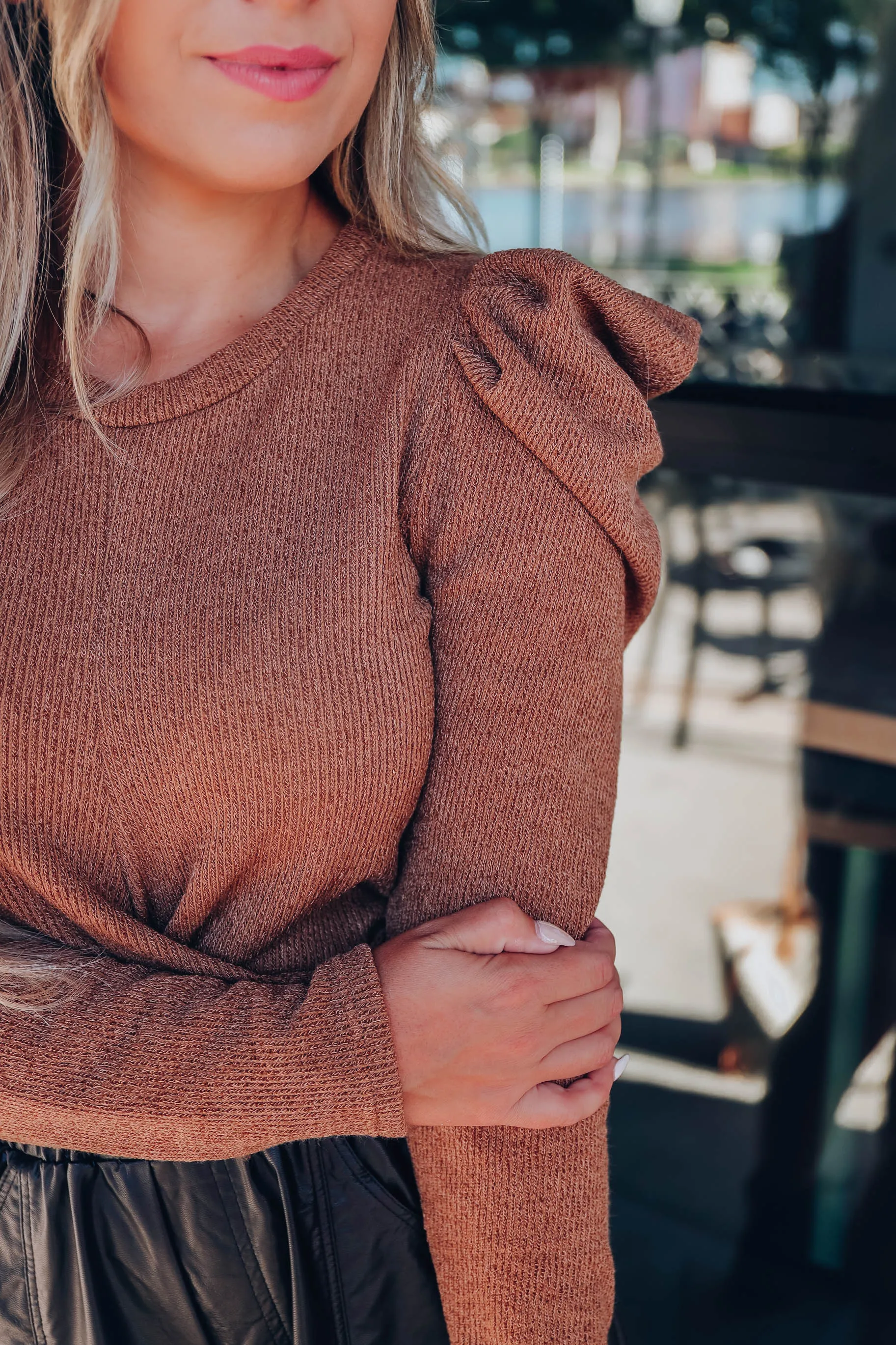 Minkoff Sweater Top - Mocha
