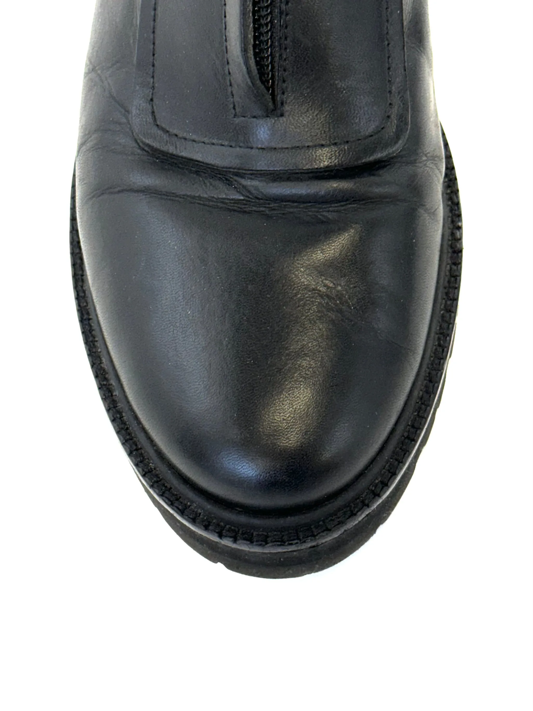 MM6 Leather Zip Oxfords