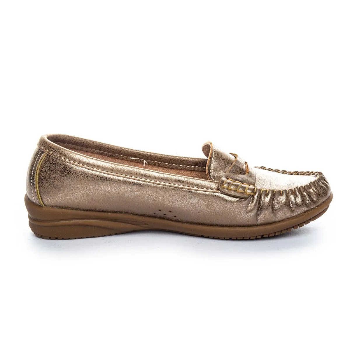 Mocasín Para Mujer Doreli Oro