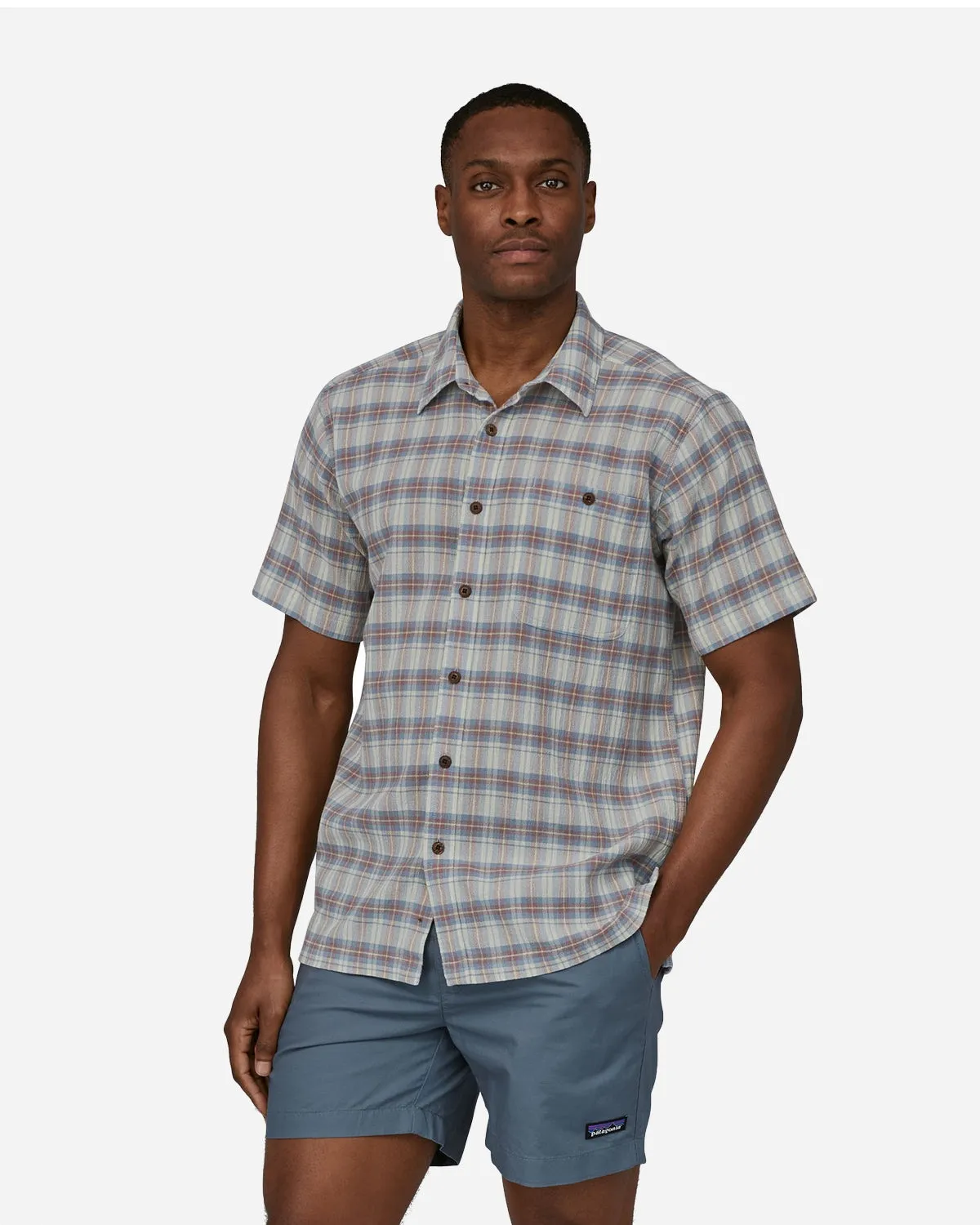M's A/C Shirt - Breezy Plaid/Steam Blue