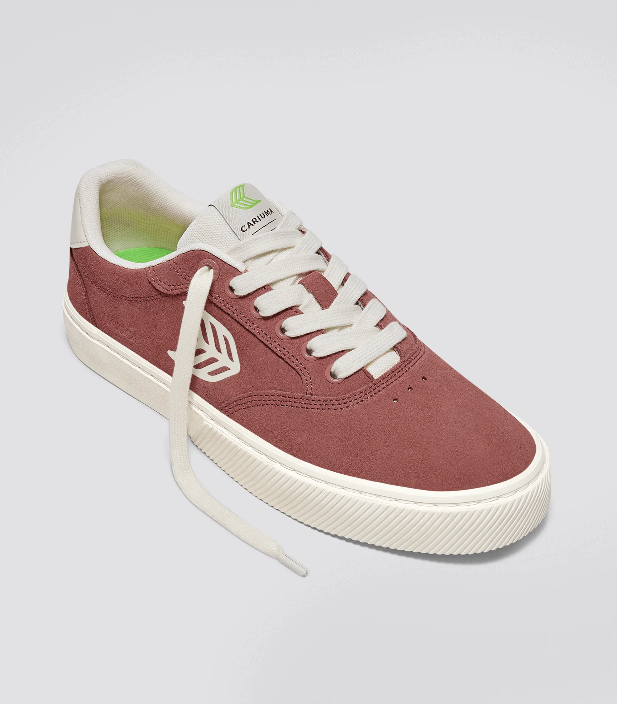 NAIOCA Withered Rose Suede Ivory Logo Sneaker Women