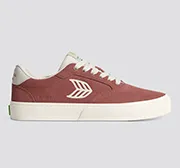 NAIOCA Withered Rose Suede Ivory Logo Sneaker Women