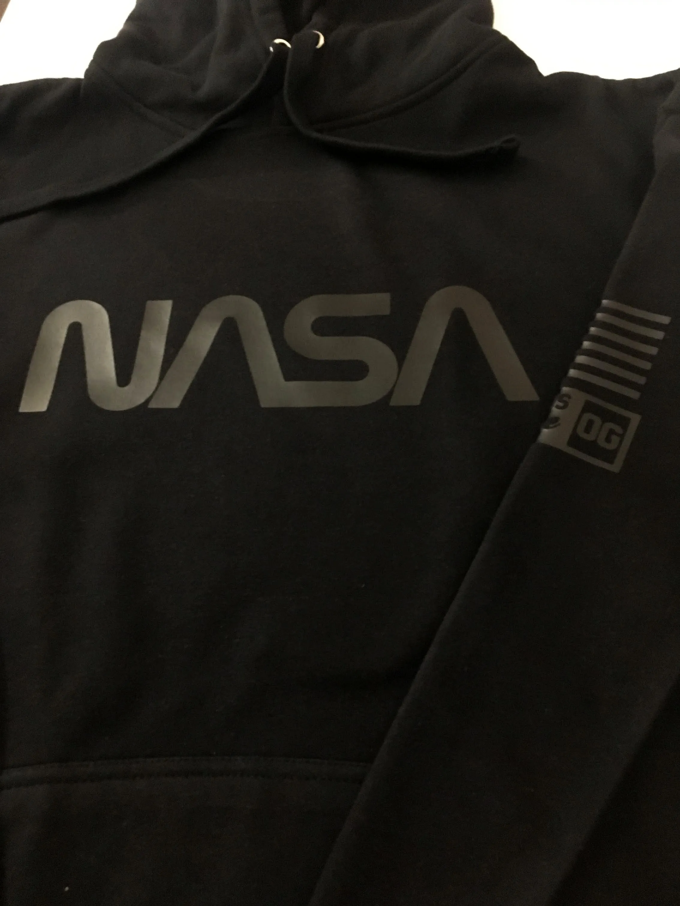 NASA Streetwear Hoodie To Match Air Jordan Retro 4 Black Cat Sneaker Sweatshirt