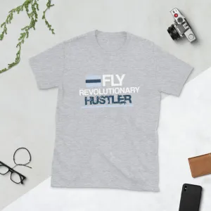 Navy & Powder Blue Print: FRH T-Shirt (Softstyle)