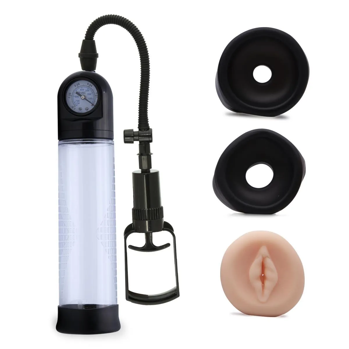 Neojoy Sexual Enhancer TPE Male Penis Pump With Guage