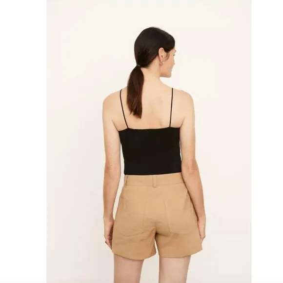NEW Vince Casual Linen Shorts in Almond Beige, Size 12