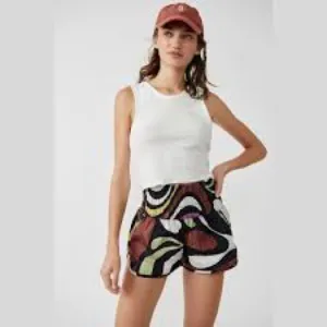 New🌟Free People Movement-The Way Home Printed Shorts-Jungle Swirl Combo