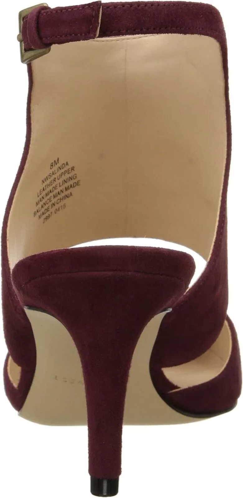 Nine West Women's Salinda Suede Dress Pumps NWSALINDA SU Dark Red 6M