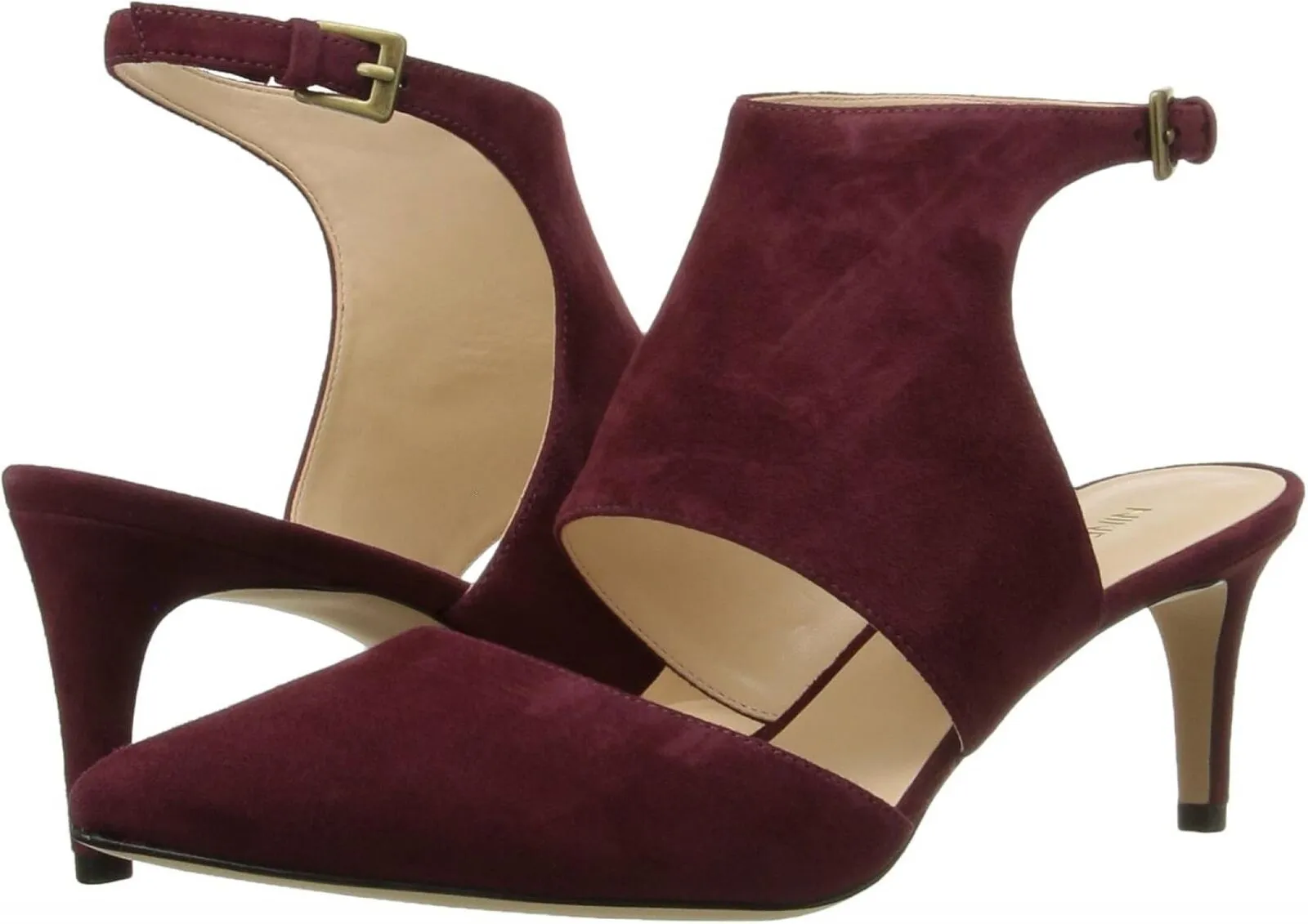 Nine West Women's Salinda Suede Dress Pumps NWSALINDA SU Dark Red 6M