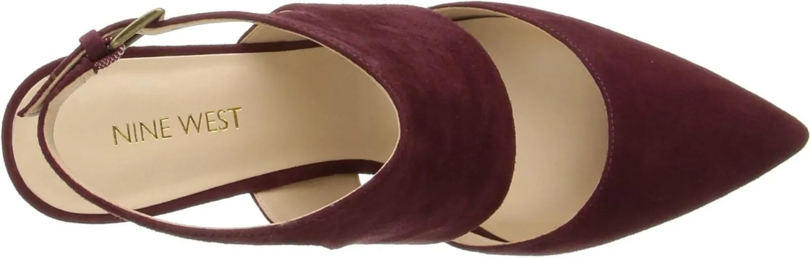 Nine West Women's Salinda Suede Dress Pumps NWSALINDA SU Dark Red 6M