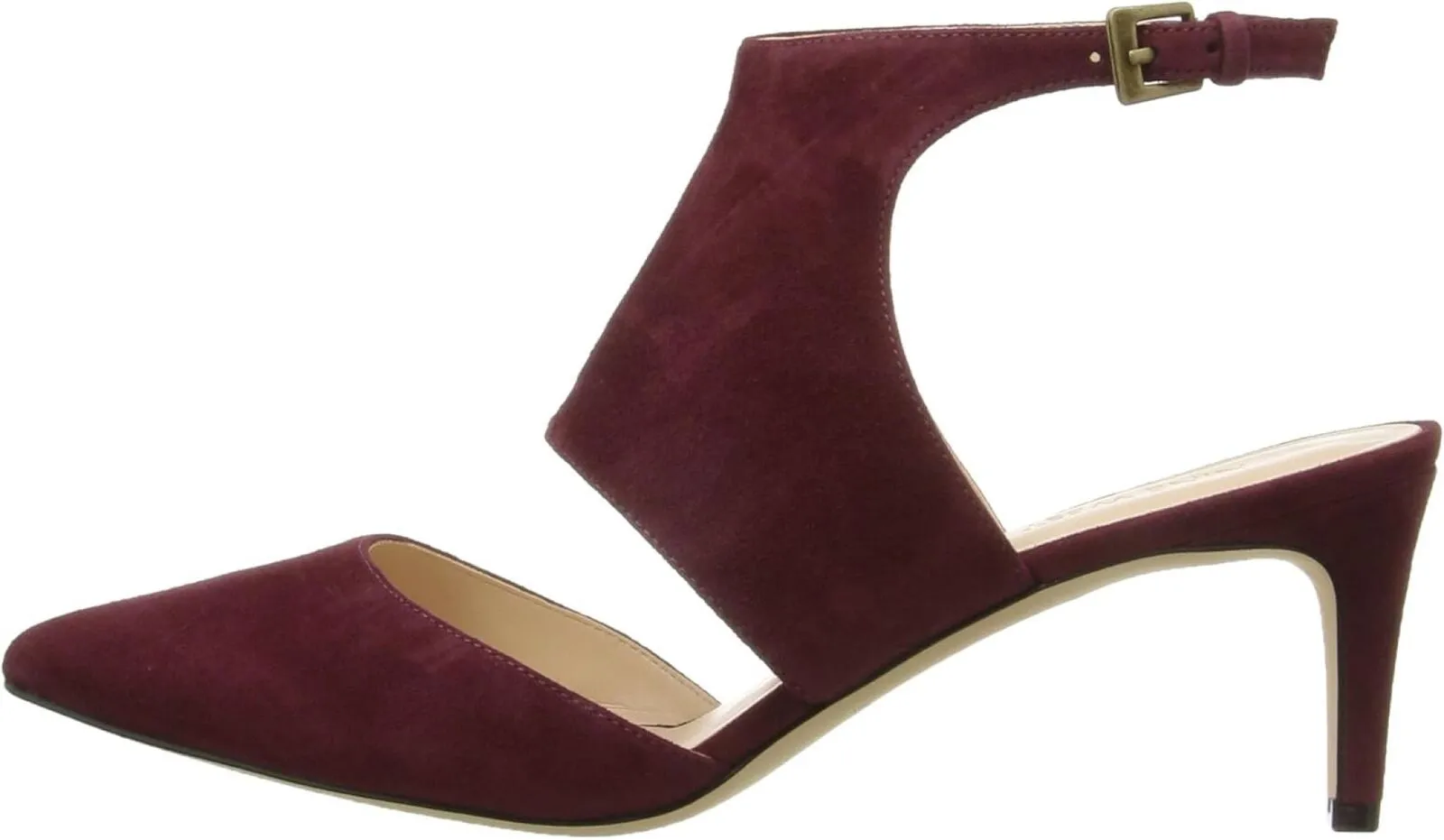 Nine West Women's Salinda Suede Dress Pumps NWSALINDA SU Dark Red 6M