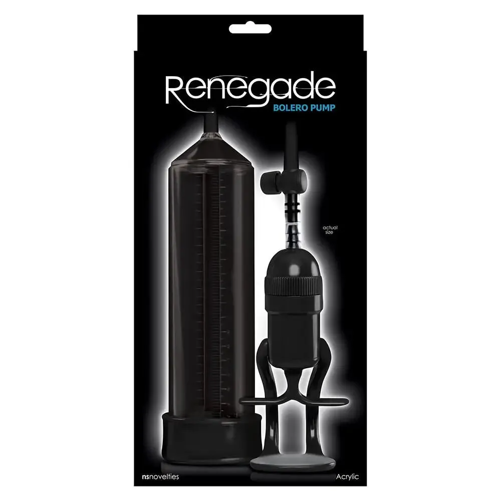 Ns Novelties Clear Renegade Power Penis Pump with Measuring Ruler