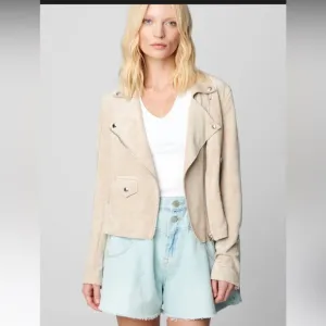 NWT BLANK NYC BRICKWALLFaux Suede Moto Jacket size Medium