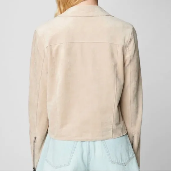 NWT BLANK NYC BRICKWALLFaux Suede Moto Jacket size Medium