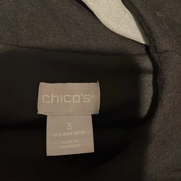 NWT Chico's Black Midi Dress