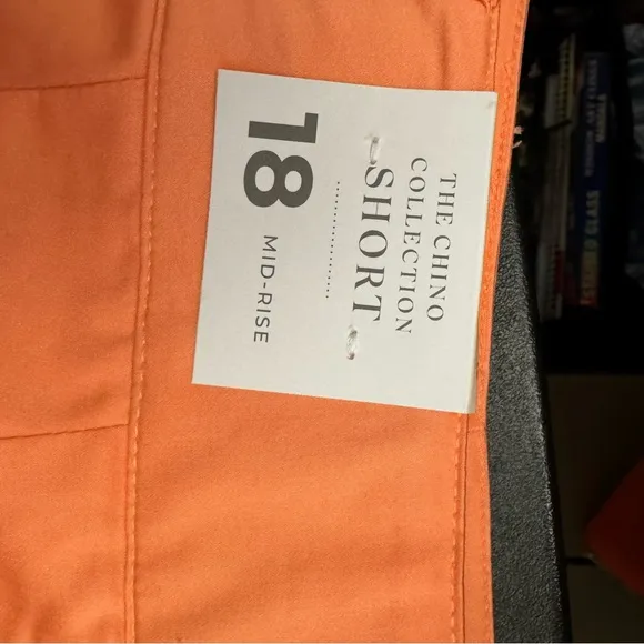 NWT Lane Bryant High Waist Orange Shorts with Pleats Size 18
