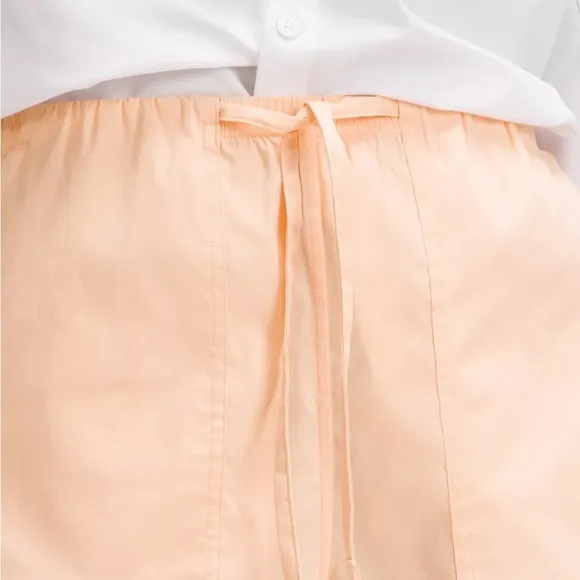 NWT Lululemon Cotton-Blend Poplin High-Rise Short 4&quot; - peach Bellini -size SMALL